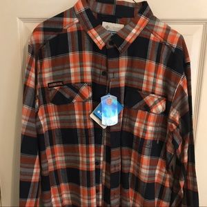 Columbia Auburn Flare Gun Flannel LS Shirt